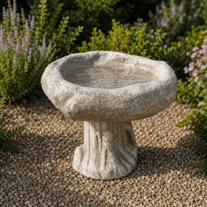 Rock bird bath - Small