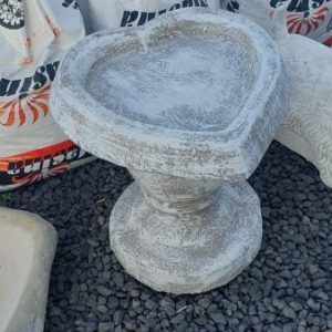 Heart Bird Bath