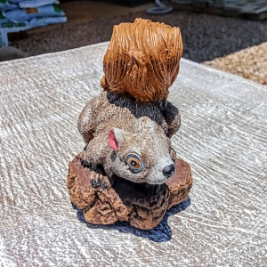 Squirrel cement ornament