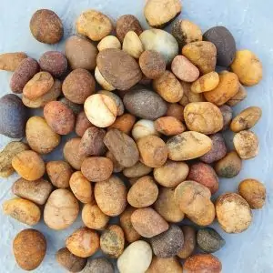 Natural brown pebbles