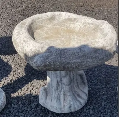 Rock Bird Bath small